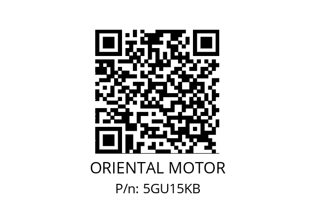   ORIENTAL MOTOR 5GU15KB