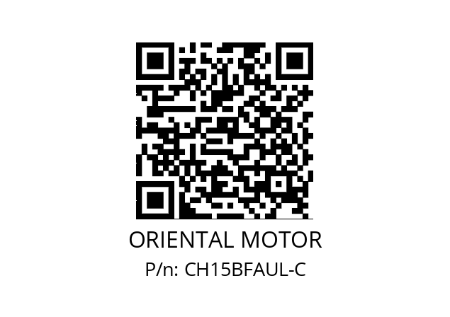   ORIENTAL MOTOR CH15BFAUL-C