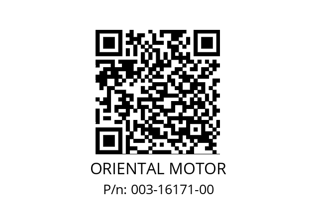   ORIENTAL MOTOR 003-16171-00