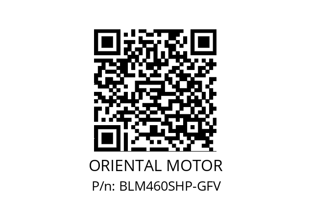   ORIENTAL MOTOR BLM460SHP-GFV