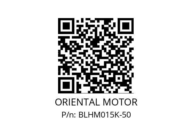   ORIENTAL MOTOR BLHM015K-50