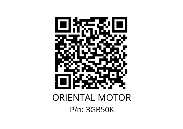   ORIENTAL MOTOR 3GB50K