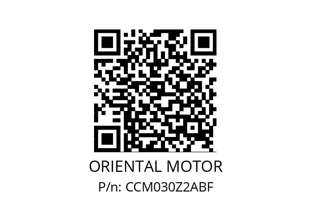   ORIENTAL MOTOR CCM030Z2ABF