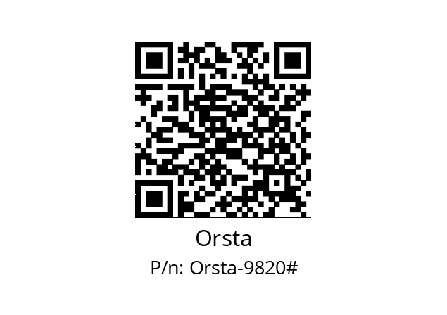   Orsta Orsta-9820#