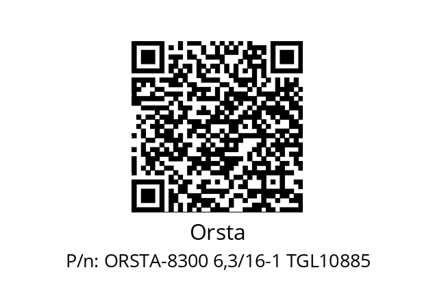   Orsta ORSTA-8300 6,3/16-1 TGL10885