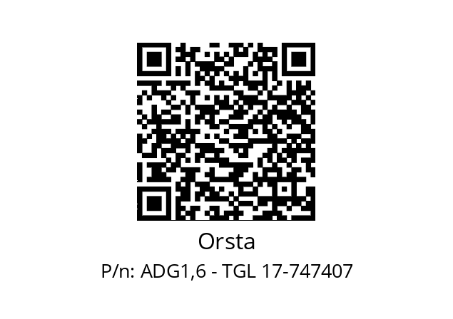   Orsta ADG1,6 - TGL 17-747407