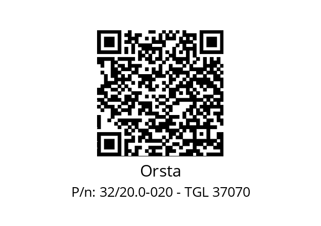   Orsta 32/20.0-020 - TGL 37070