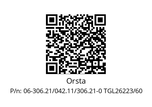   Orsta 06-306.21/042.11/306.21-0 TGL26223/60