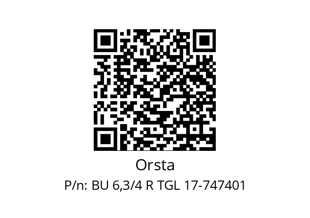   Orsta BU 6,3/4 R TGL 17-747401