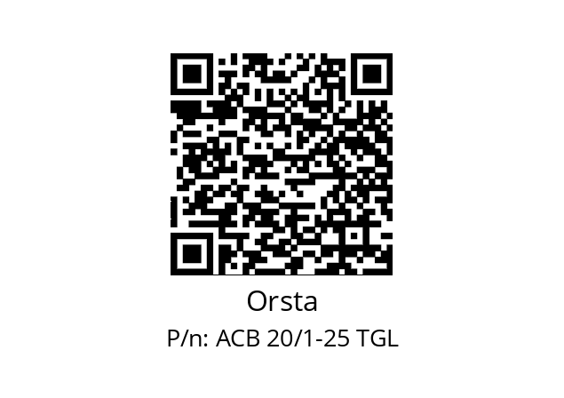  21541 Orsta ACB 20/1-25 TGL