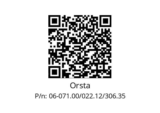   Orsta 06-071.00/022.12/306.35