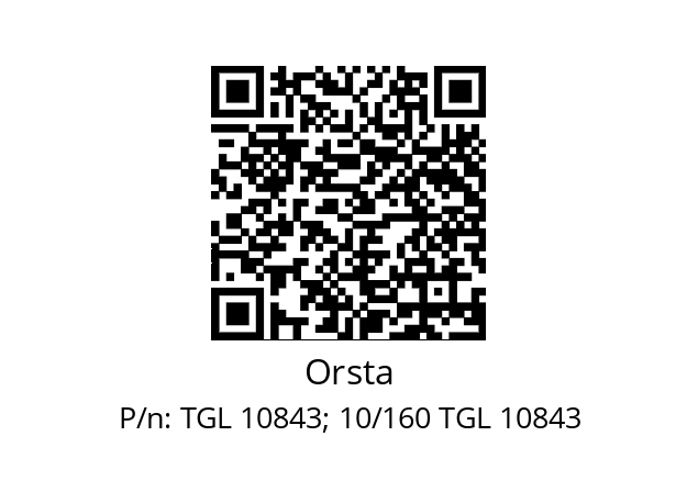   Orsta TGL 10843; 10/160 TGL 10843