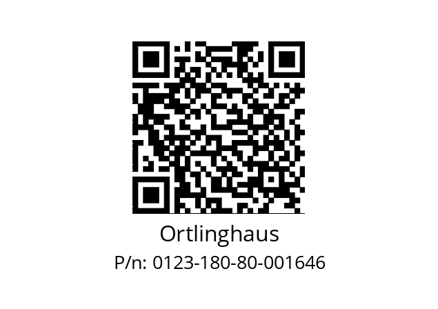   Ortlinghaus 0123-180-80-001646