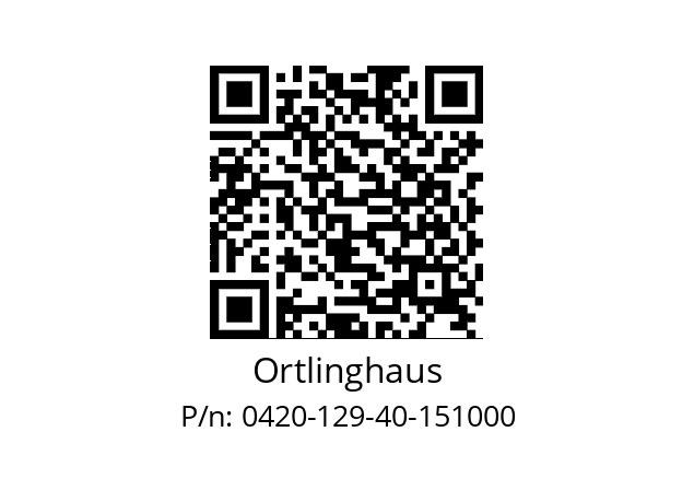   Ortlinghaus 0420-129-40-151000