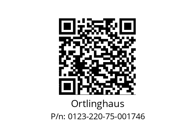   Ortlinghaus 0123-220-75-001746