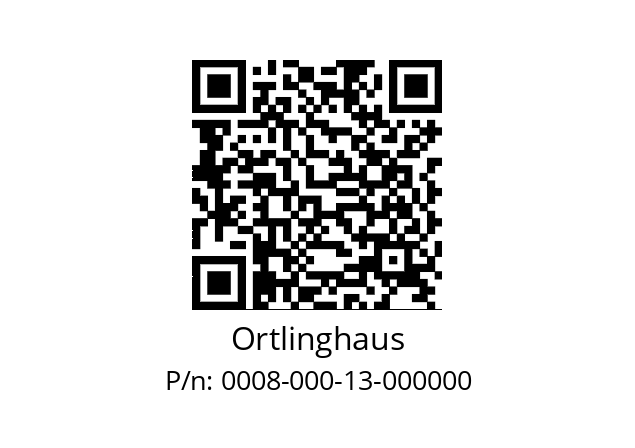   Ortlinghaus 0008-000-13-000000