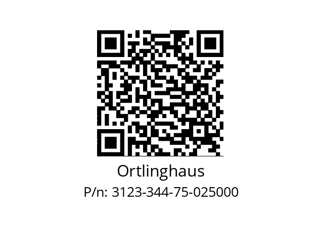   Ortlinghaus 3123-344-75-025000