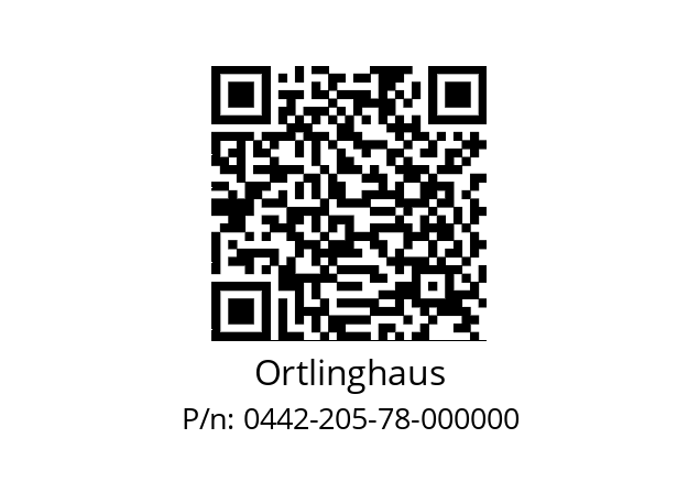   Ortlinghaus 0442-205-78-000000