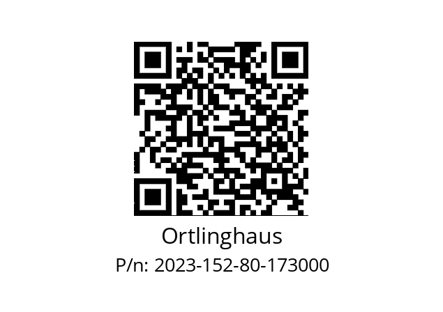   Ortlinghaus 2023-152-80-173000