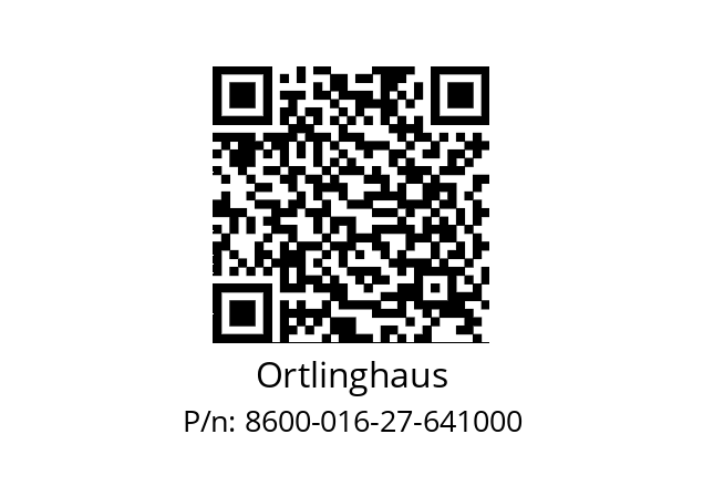   Ortlinghaus 8600-016-27-641000