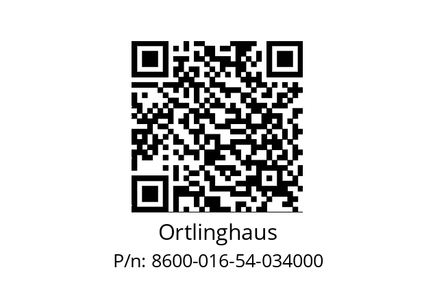   Ortlinghaus 8600-016-54-034000