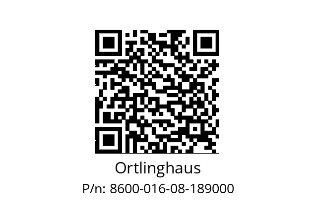   Ortlinghaus 8600-016-08-189000