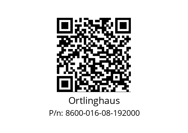   Ortlinghaus 8600-016-08-192000