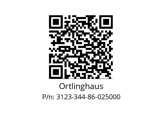   Ortlinghaus 3123-344-86-025000