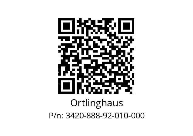   Ortlinghaus 3420-888-92-010-000