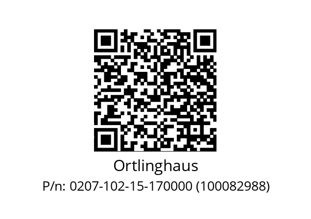   Ortlinghaus 0207-102-15-170000 (100082988)