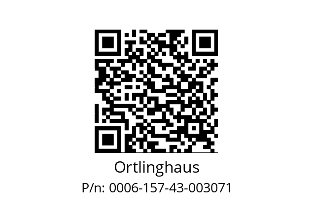   Ortlinghaus 0006-157-43-003071