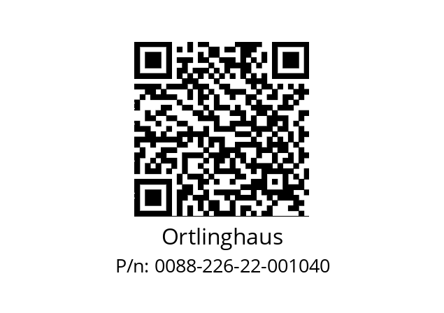   Ortlinghaus 0088-226-22-001040