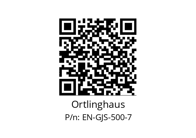   Ortlinghaus EN-GJS-500-7