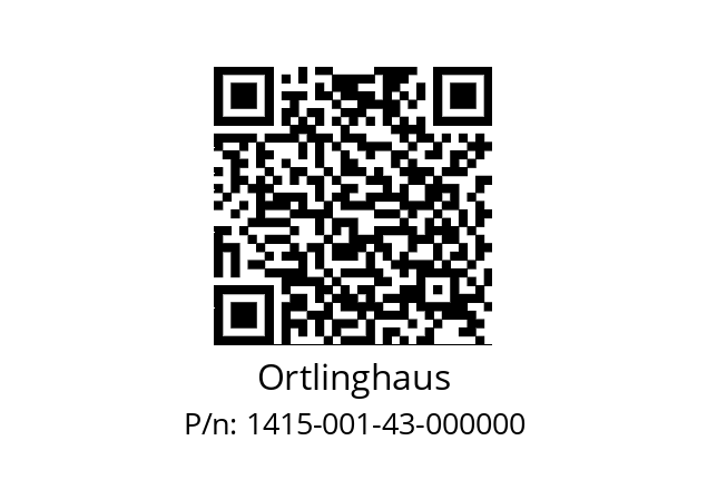   Ortlinghaus 1415-001-43-000000