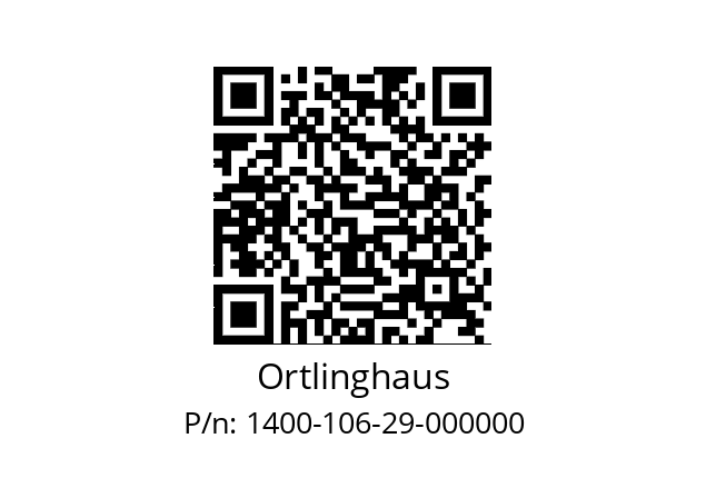   Ortlinghaus 1400-106-29-000000