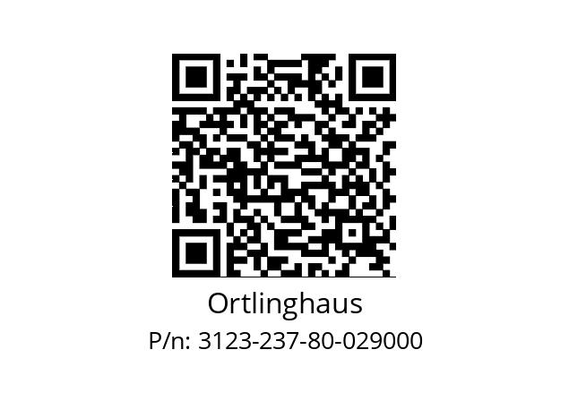   Ortlinghaus 3123-237-80-029000