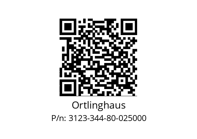   Ortlinghaus 3123-344-80-025000