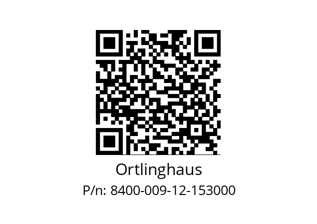   Ortlinghaus 8400-009-12-153000