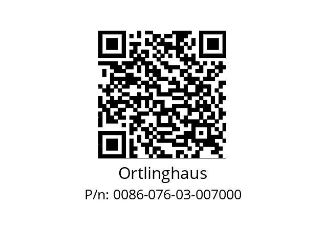   Ortlinghaus 0086-076-03-007000