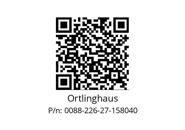   Ortlinghaus 0088-226-27-158040