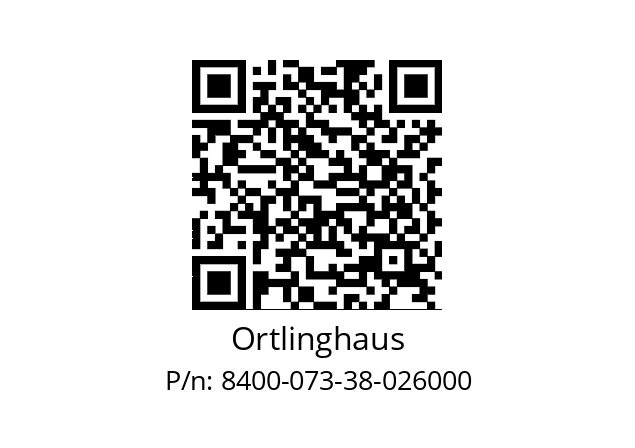   Ortlinghaus 8400-073-38-026000