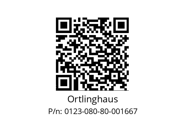   Ortlinghaus 0123-080-80-001667