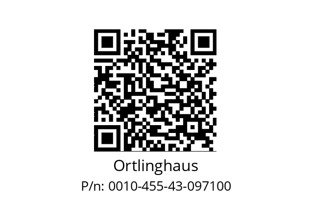   Ortlinghaus 0010-455-43-097100