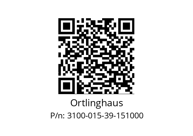   Ortlinghaus 3100-015-39-151000