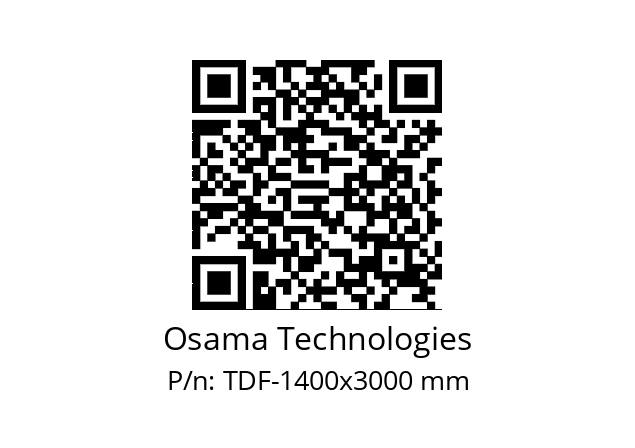   Osama Technologies TDF-1400x3000 mm