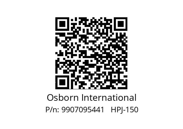   Osborn International 9907095441   HPJ-150