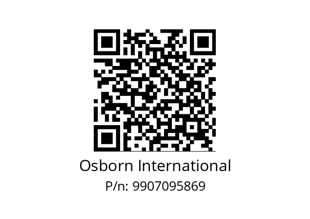   Osborn International 9907095869