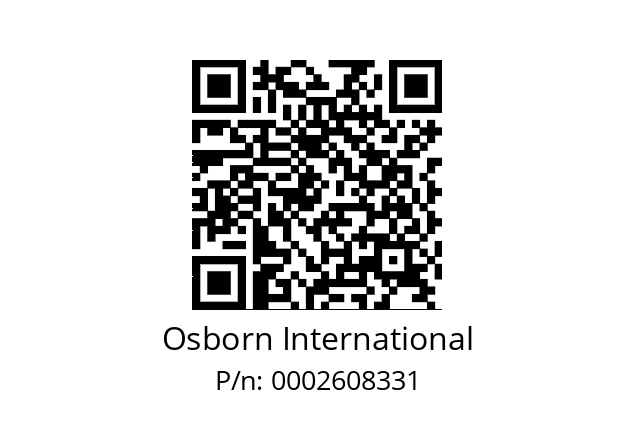   Osborn International 0002608331