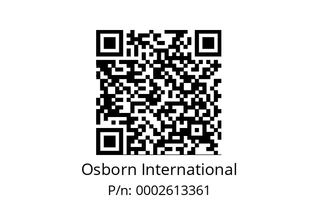   Osborn International 0002613361