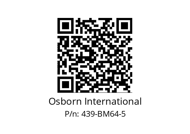   Osborn International 439-BM64-5